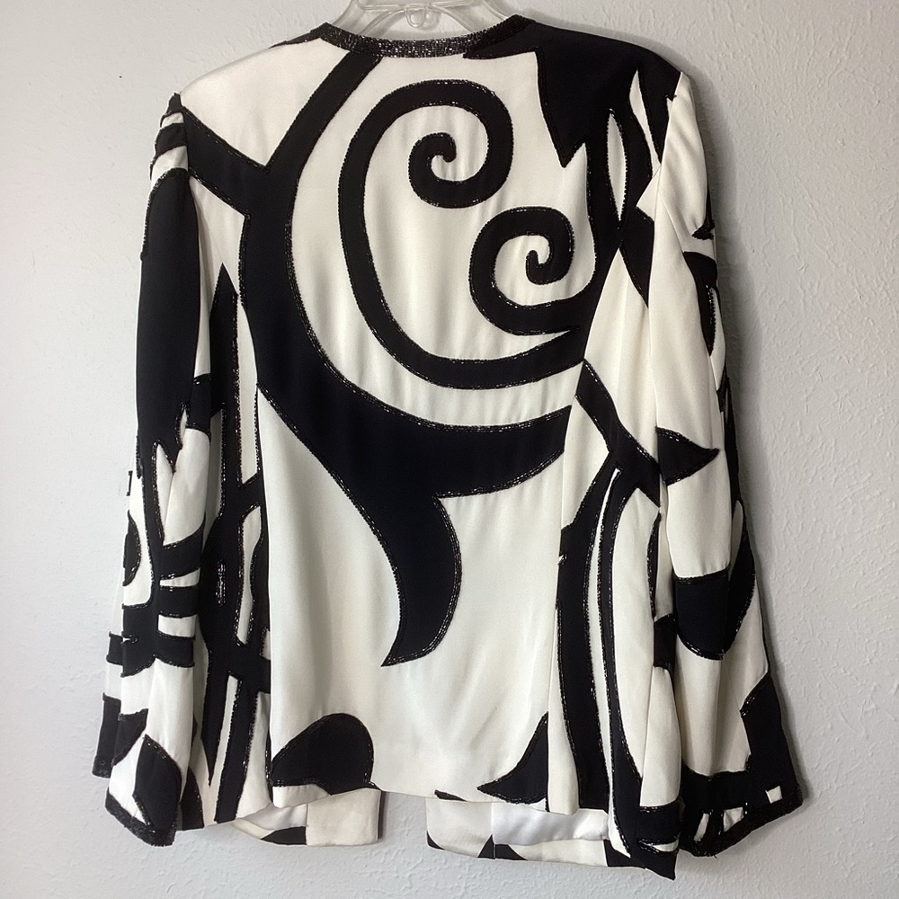 St. John Silk Beaded Jacket 10 - Picture 2 of 12